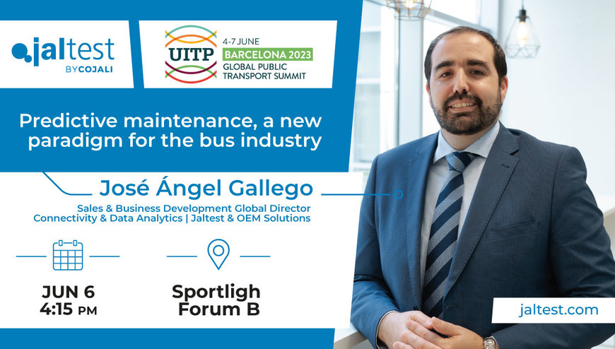 Cojali S. L. invites you to know its solutions for connectivity, electric vehicles, predictive maintenance and remote diagnostics at UITP